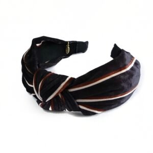 Hårbøyle knute velur striper