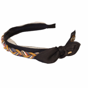 Hårbøyle flette med sløyfe