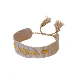 Knyte armbånd med dusker Noma