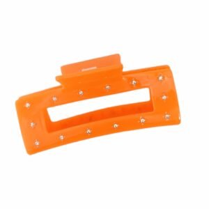 Hårklype basic firkant med stener ekstra stor