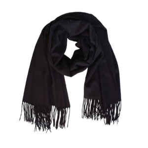 Basic skjerf ull/cashmere med frynser