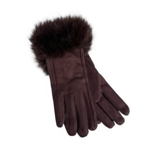 Exclusive hansker med fuskepels