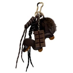 Bag charm hund og fuskepels